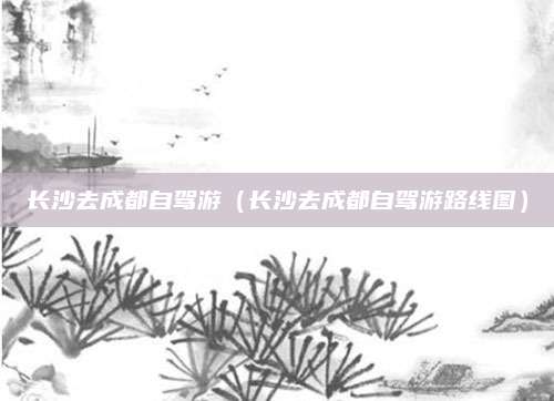 长沙去成都自驾游(长沙去成都自驾游路线图)