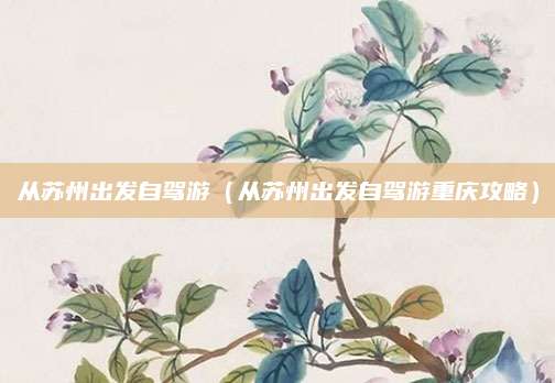 从苏州出发自驾游(从苏州出发自驾游重庆攻略)