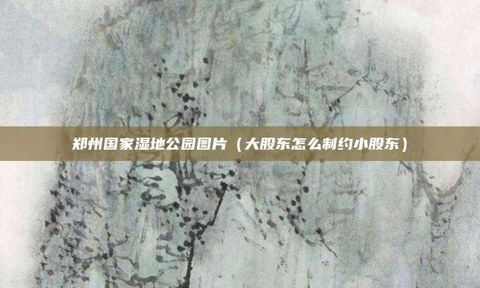 郑州国家湿地公园图片(大股东怎么制约小股东)