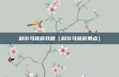 科尔马旅游攻略(科尔马旅游景点)