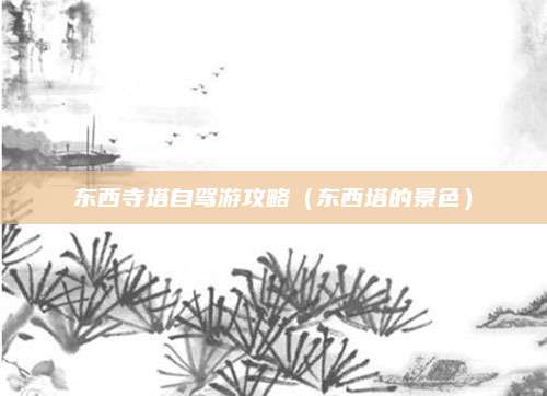 东西寺塔自驾游攻略（东西塔的景色）