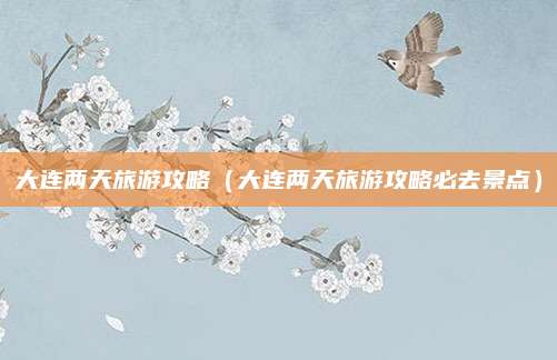 大连两天旅游攻略(大连两天旅游攻略必去景点)