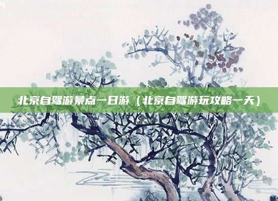 北京自驾游景点一日游(北京自驾游玩攻略一天)