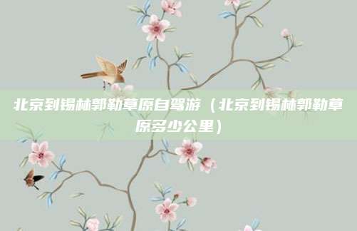 北京到锡林郭勒草原自驾游（北京到锡林郭勒草原多少公里）