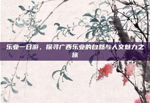 乐业一日游，探寻广西乐业的自然与人文魅力之旅