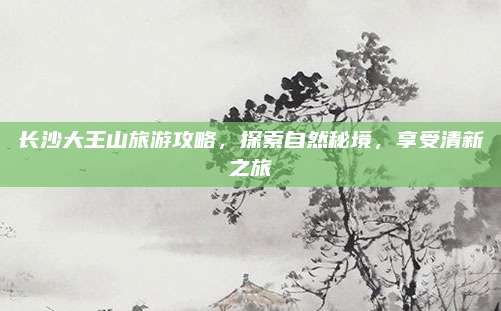 长沙大王山旅游攻略,探索自然秘境,享受清新之旅