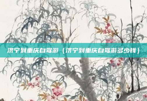 济宁到重庆自驾游（济宁到重庆自驾游多少钱）