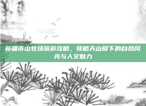 新疆南山牧场旅游攻略，领略天山脚下的自然风光与人文魅力