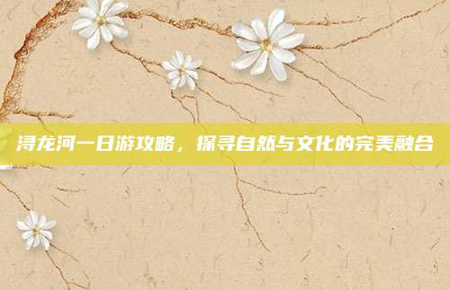 浔龙河一日游攻略,探寻自然与文化的完美融合