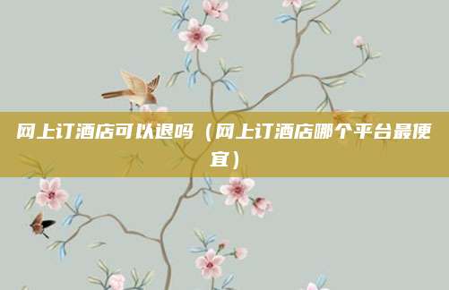 网上订酒店可以退吗(网上订酒店哪个平台最便宜)