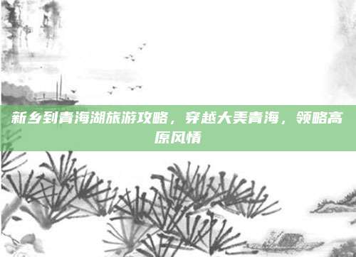 新乡到青海湖旅游攻略,穿越大美青海,领略高原风情