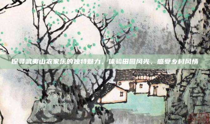 探寻武夷山农家乐的独特魅力,体验田园风光,感受乡村风情