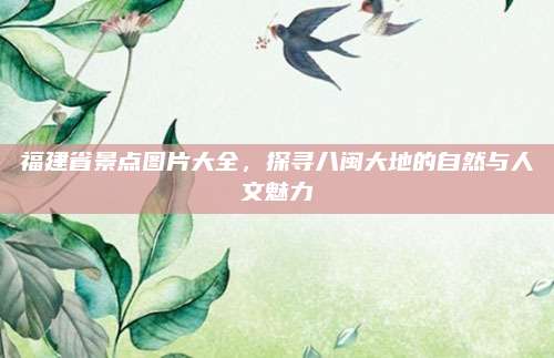 福建省景点图片大全,探寻八闽大地的自然与人文魅力