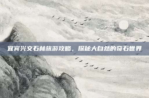 宜宾兴文石林旅游攻略，探秘大自然的奇石世界