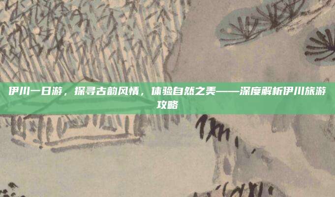 伊川一日游,探寻古韵风情,体验自然之美——深度解析伊川旅游攻略