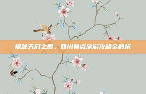 探秘天府之国，四川景点旅游攻略全解析