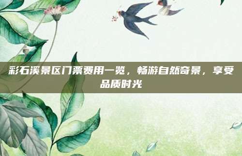 彩石溪景区门票费用一览,畅游自然奇景,享受品质时光