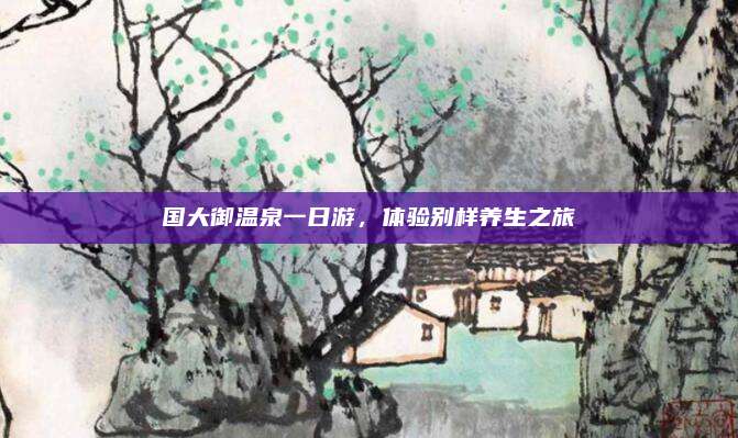 国大御温泉一日游,体验别样养生之旅
