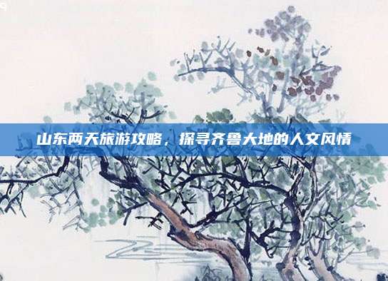 山东两天旅游攻略,探寻齐鲁大地的人文风情