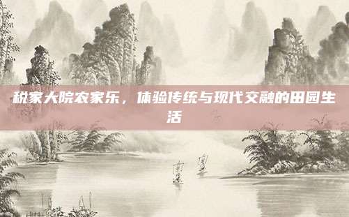 税家大院农家乐,体验传统与现代交融的田园生活