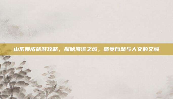 山东荣成旅游攻略,探秘海滨之城,感受自然与人文的交融