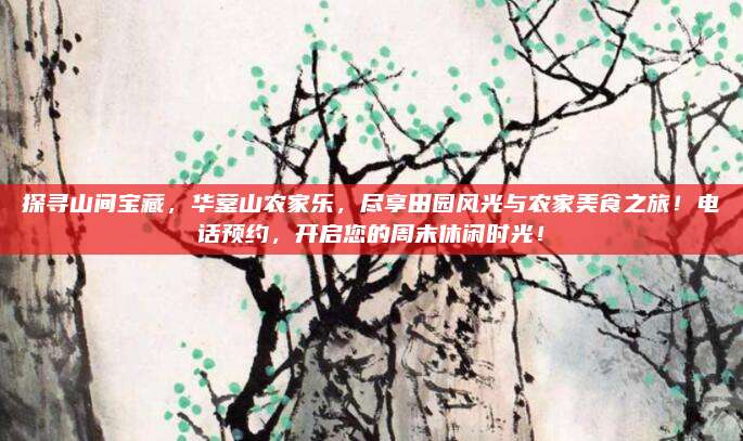 探寻山间宝藏,华蓥山农家乐,尽享田园风光与农家美食之旅!电话预约,开启您的周末休闲时光!
