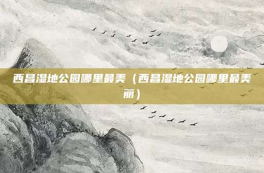 西昌湿地公园哪里最美（西昌湿地公园哪里最美丽）