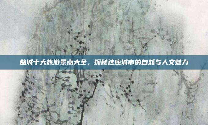 盐城十大旅游景点大全，探秘这座城市的自然与人文魅力