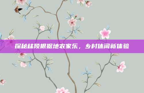 探秘秣陵根据地农家乐，乡村休闲新体验
