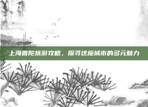 上海普陀旅游攻略，探寻这座城市的多元魅力