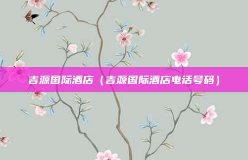 吉源国际酒店(吉源国际酒店电话号码)