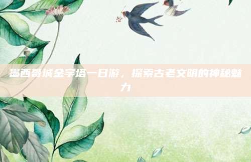 墨西哥城金字塔一日游,探索古老文明的神秘魅力