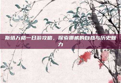 斯塔万格一日游攻略,探索挪威的自然与历史魅力