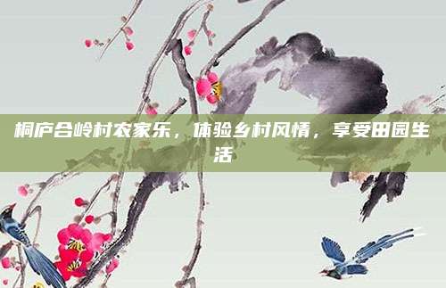 桐庐合岭村农家乐,体验乡村风情,享受田园生活
