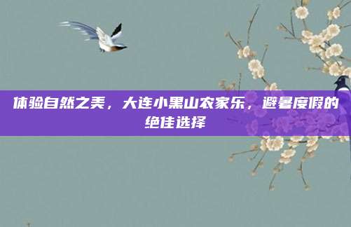 体验自然之美,大连小黑山农家乐,避暑度假的绝佳选择