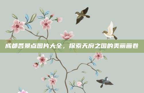 成都各景点图片大全,探索天府之国的美丽画卷