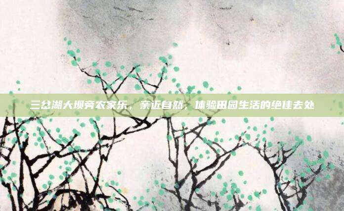 三岔湖大坝旁农家乐，亲近自然，体验田园生活的绝佳去处