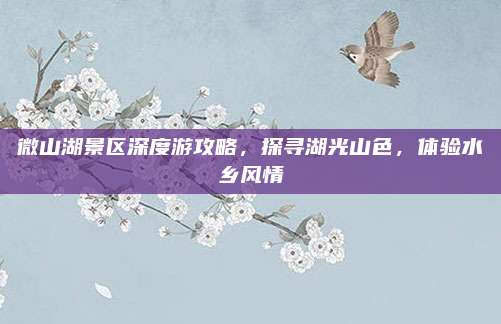 微山湖景区深度游攻略,探寻湖光山色,体验水乡风情