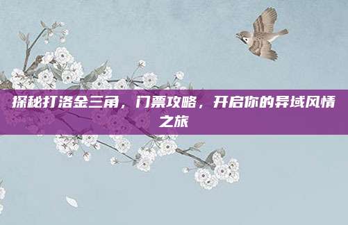 探秘打洛金三角,门票攻略,开启你的异域风情之旅