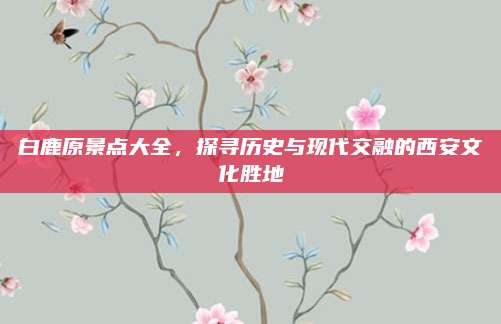 白鹿原景点大全,探寻历史与现代交融的西安文化胜地