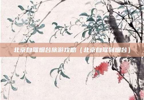 北京自驾烟台旅游攻略(北京自驾到烟台)