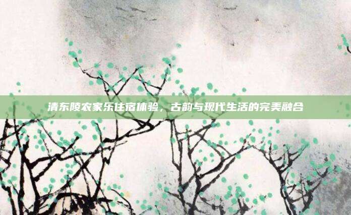 清东陵农家乐住宿体验,古韵与现代生活的完美融合