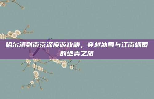 哈尔滨到南京深度游攻略,穿越冰雪与江南烟雨的绝美之旅
