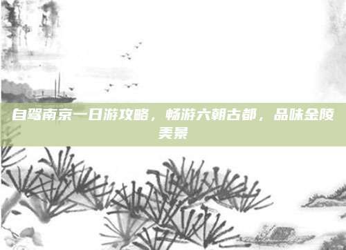 自驾南京一日游攻略，畅游六朝古都，品味金陵美景