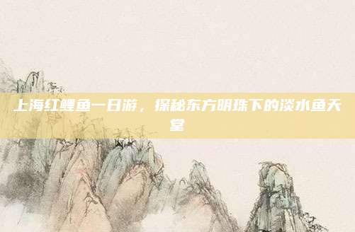 上海红鲤鱼一日游，探秘东方明珠下的淡水鱼天堂