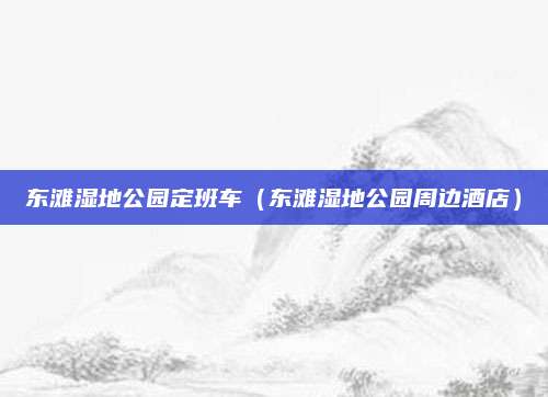东滩湿地公园定班车（东滩湿地公园周边酒店）