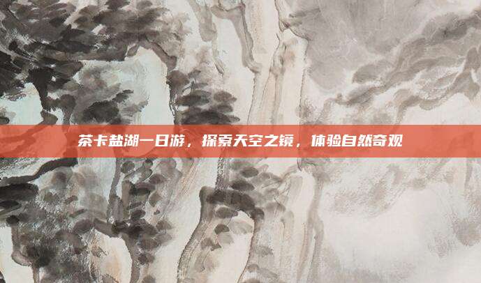 茶卡盐湖一日游,探索天空之镜,体验自然奇观