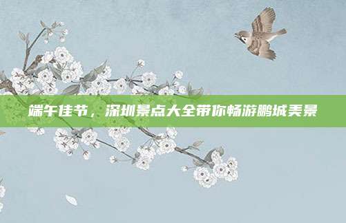 端午佳节,深圳景点大全带你畅游鹏城美景