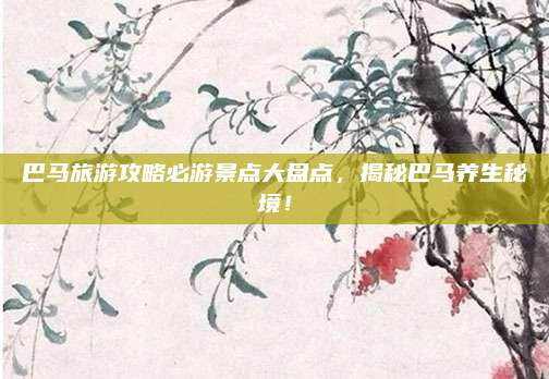 巴马旅游攻略必游景点大盘点,揭秘巴马养生秘境!