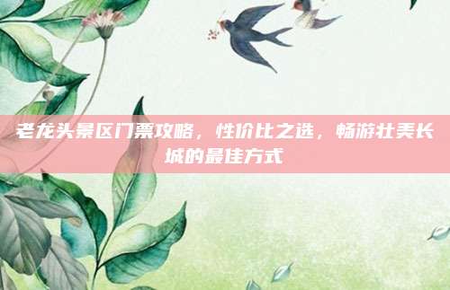 老龙头景区门票攻略，性价比之选，畅游壮美长城的最佳方式